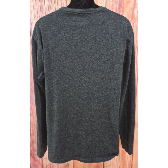 Polo Ralph Lauren Mens Long Sleeve Crewneck T-Shirt XL Charcoal Heather - Picture 2 of 7